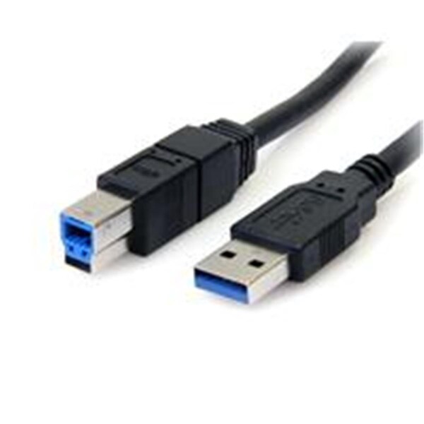 Dynamicfunction 10 ft. Black SuperSpeed USB 3.0 Cable A to B Male to Male DY3321229 - main