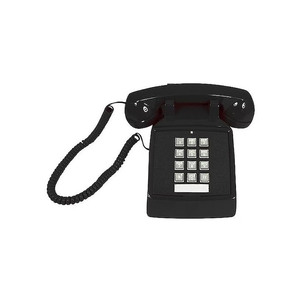 Cortelco 250000-VBA-20M Desk w/ Volume BLACK 2500-V-BK - main