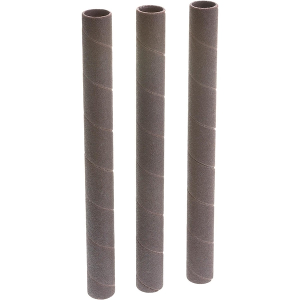 Woodstock 1/2" Dia. x 6" A/O Hard Sanding Sleeve, 80 Grit, 3PK D1421 - main