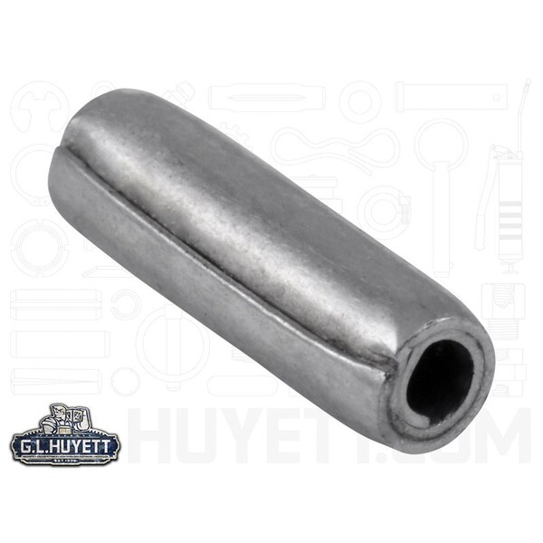 Huyett Coiled Spring Pin, Standard Duty, Zinc Plated High Carbon Steel, 0.125 in Dia x 0.438 in Length SPCZ-125-0437 - main