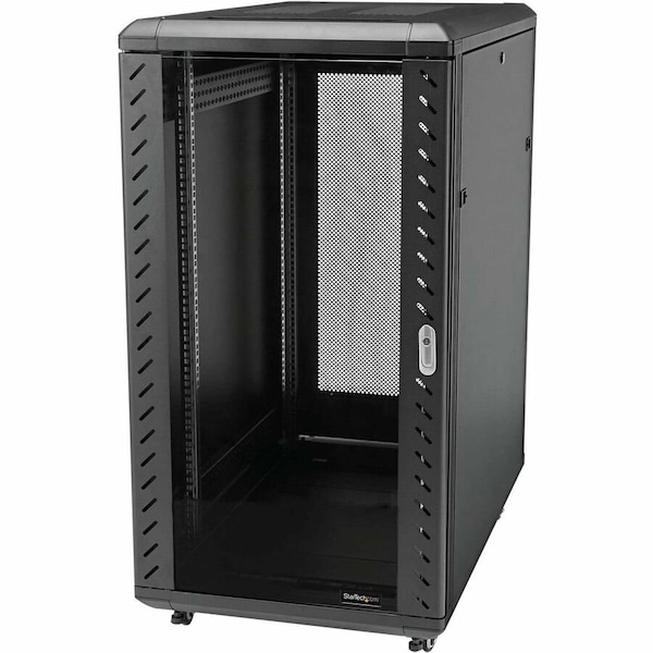 Startech.Com 22U 36in Knock-Down Server Rack Cabinet with Caster RK2236BKF - main