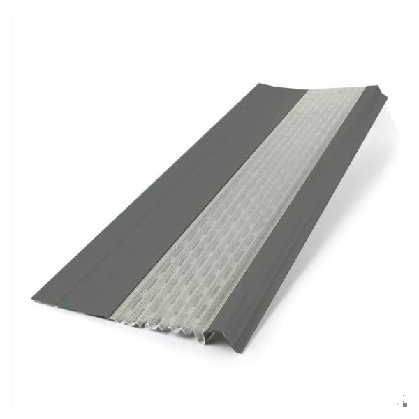 Waterlock Micromesh Flat Aluminum/SS Gutter Guard, Dark Gray, 50ft WM-FLT-050-DGR - main