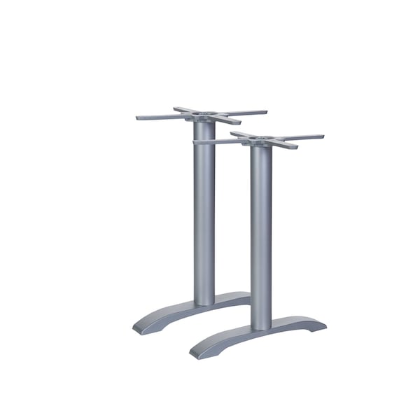 Bfm Seating Bali End Base - Set of 2 - Zinc Plated Cast Iron Bottoms, Stainless Steel Columns PHTB0022SV - main