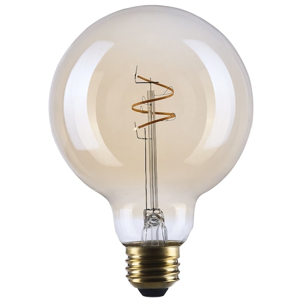 Satco 3.5 Watt G30 LED 2000K CCT Medium Base Clear Glass Amber Coil Filament Dimmable 120 Volt S14212 - main