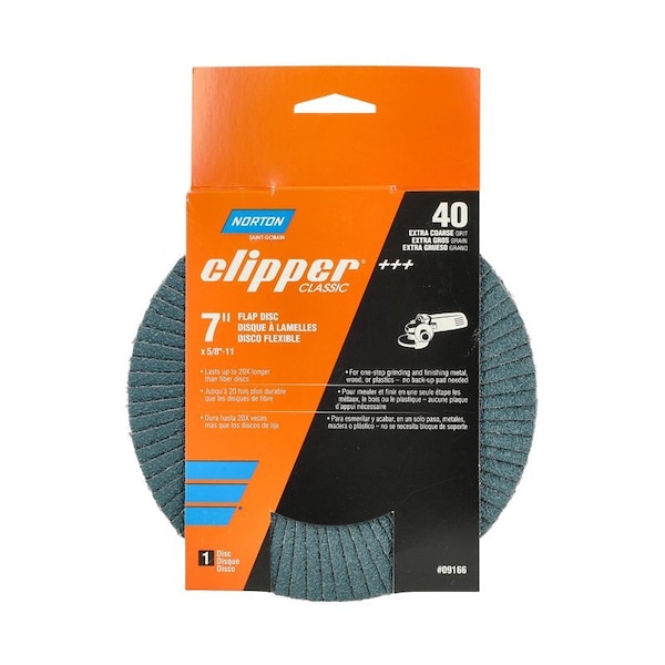 Saint-Gobain Abrasives FLAP DISC 40GRIT 7 in. 70184609166 - main
