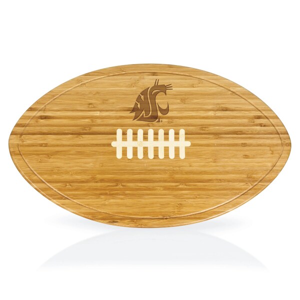 Picnic Time Family Of Brands NCAA Washington State Cougars Kickoff Football Cheese Board - Novelty Charcuterie Board 908-00-505-633-0 - main