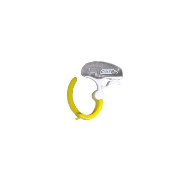 Cable Wholesale Cable Wrap, 5/8 in Max Bundle Dia., Yellow, Polymer, Stainless Steel, 20 PK 30CA-08120 - main