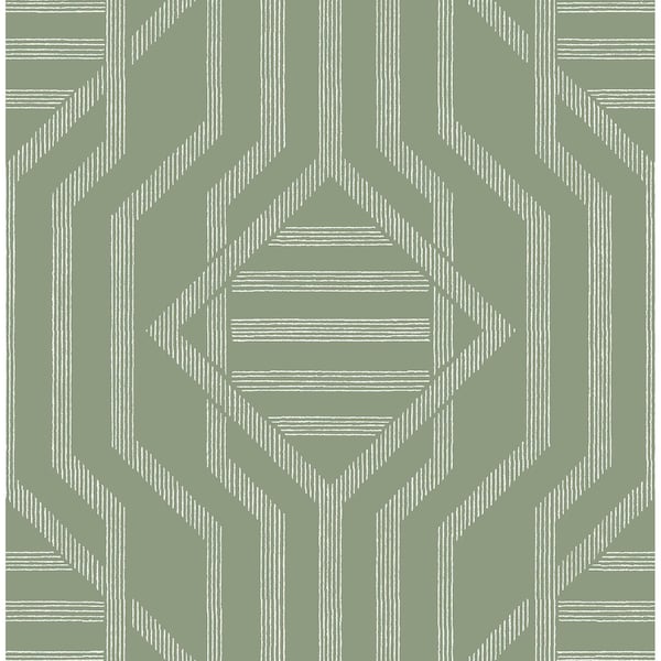 A-Street Prints Essex Green Geometric Wallpaper 4147-27401 - main