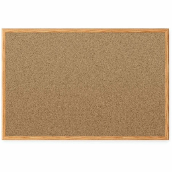 Mead Cork Bulletin Board 36"H x48"W, Oak 85367 - main