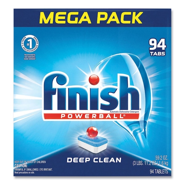 Finish Powerball Dishwasher Tabs, Fresh Scent, PK94 51700-97330 - main
