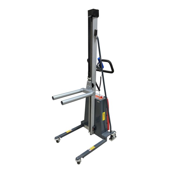 Pake Handling Tools Powered Double Spindle Lift Truck, 330 lbs Cap. 58in Ram Lift Height PAKWP02-DS01 - main