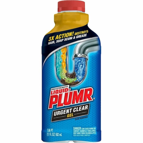 Liquid-Plumr Urgent Clear Liquid Clog Remover 1.06 oz 30548 - main