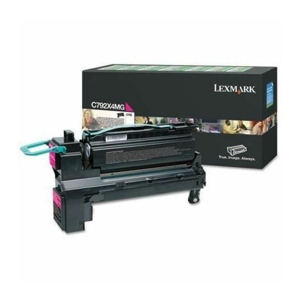 Lexmark Return Program Extra High-Yield Toner, 17,000 Page-Yield, Magenta C792X4MG - main