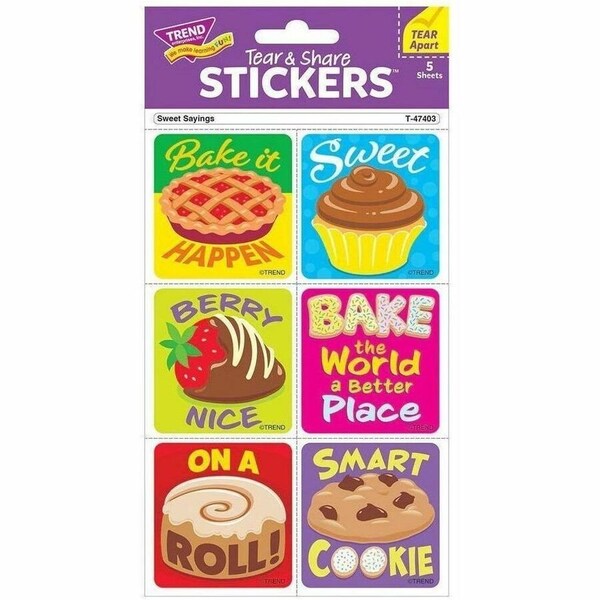 Trend Sweet Sayings Tear & Share Stickers, 180PK T47403 - main