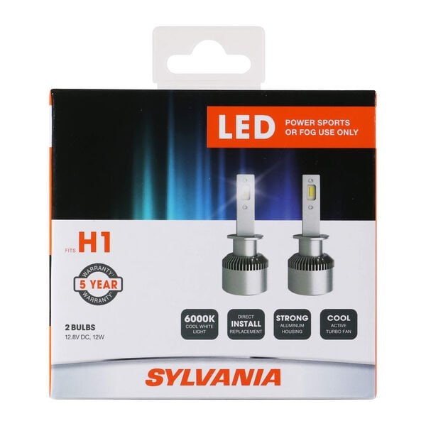 Sylvania Bulbs, 12 W, 6000K, 12.8 V H1SL.BX2 - main