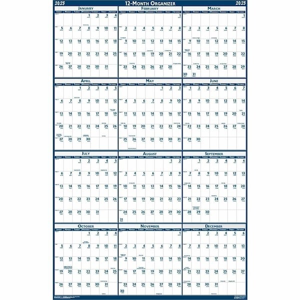 House Of Doolittle Wipe-off Wall Calendar, 32'' x 48'', 2025 3961 - main
