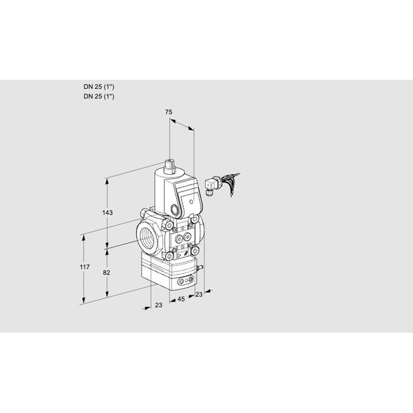 Honeywell Kromschroder VAG125R/NKAN KS88007570 - main