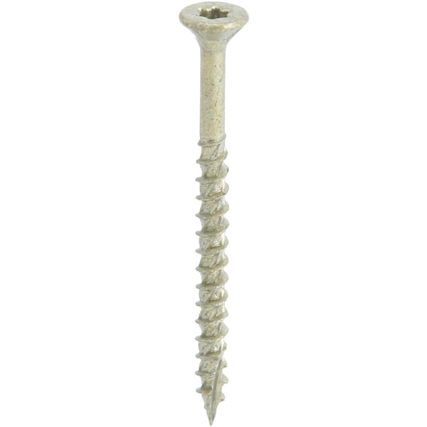 Hillman Power Pro No.8x2'' Bronze Ceramic Flat Head Star Exterior Wood Screw, 3000 Ct. 1/4 Keg 967775V4 - main
