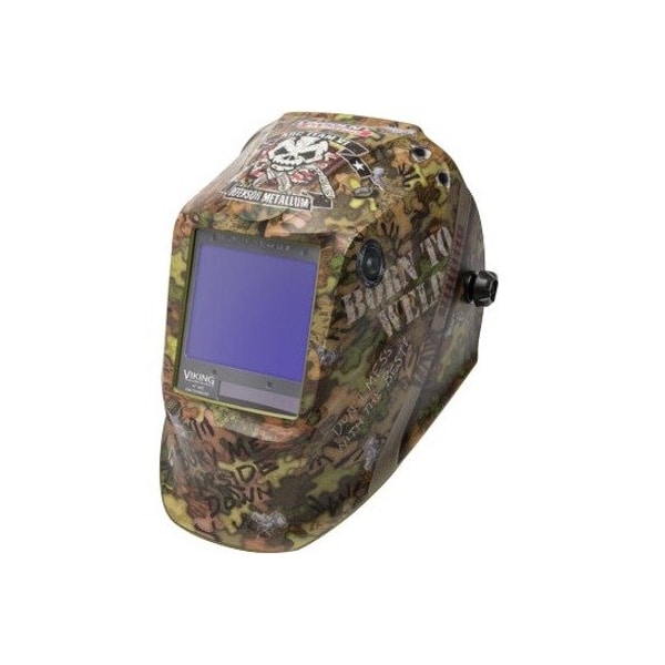 Lincoln Electric Welding Helmet, Viking 3350 Born To Weld K3616-4 - main