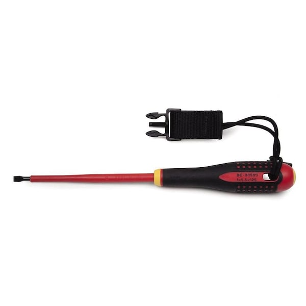 Bahco Insulated Screwdriver, 5/32" Slot, 8-3/4"L Slotted 5/32" BE-8040S-TH - main
