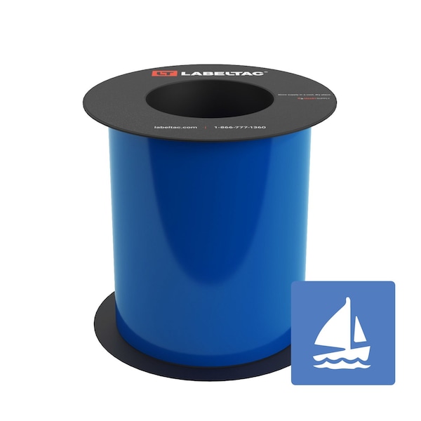 Labeltac Marine Supply 5in x 75ft LT9, Blue LT507MN-C - main