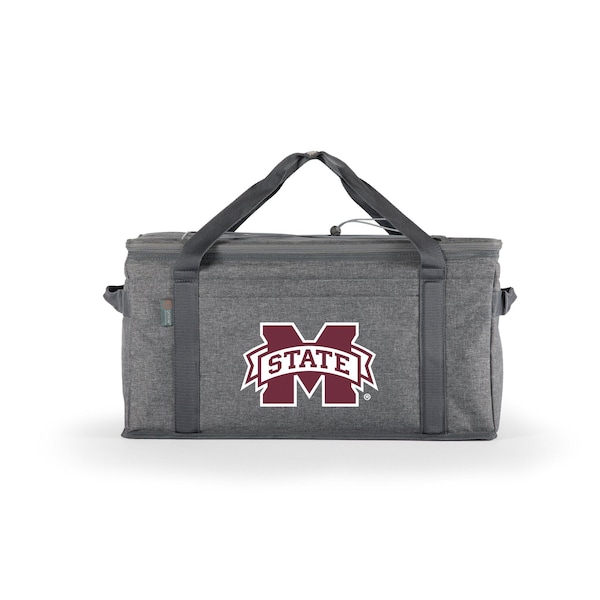Picnic Time Family Of Brands NCAA Mississippi State Bulldogs 64 Can Collapsible Cooler, Large Insulated Soft Cooler Bag 716-00-105-384-0 - main