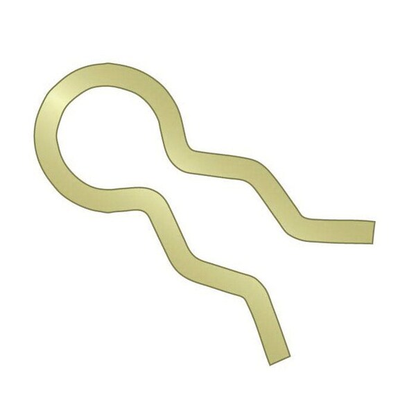 Huyett Hair Pin, Zinc Yellow Spring Steel, 0.188 in Wire Dia x 2.875 in Length BPXY-417 - main