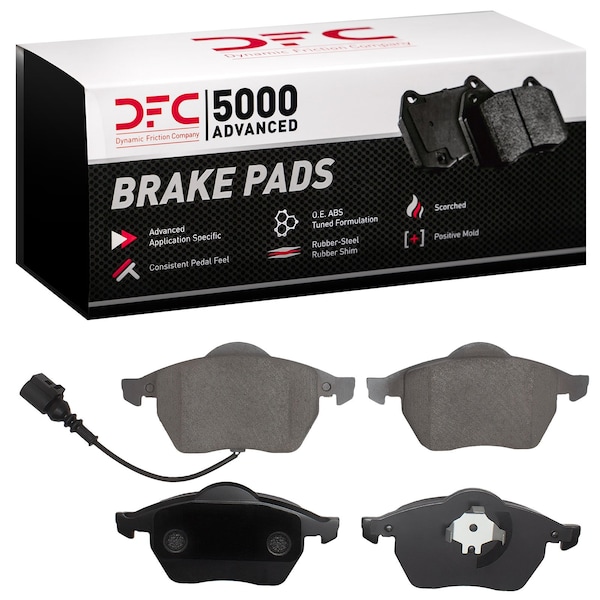 Dynamic Friction Co DFC 5000 Advanced Brake Pads - Ceramic 1551-0687-10 - main