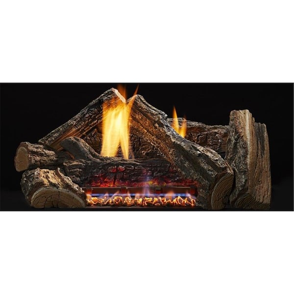 Majestic Pet Majestic 18 in. Burncrete Hybrid Dynamo Log Set for Glow Getter 18 in. Burner - 7 Piece DY18-H - main