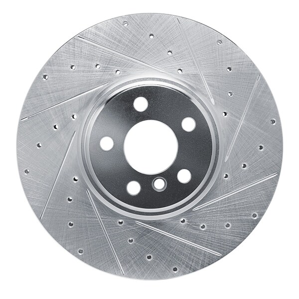 Dynamic Friction Co DFC Brake Rotor - Drilled and Slotted - Silver 631-31134D - main