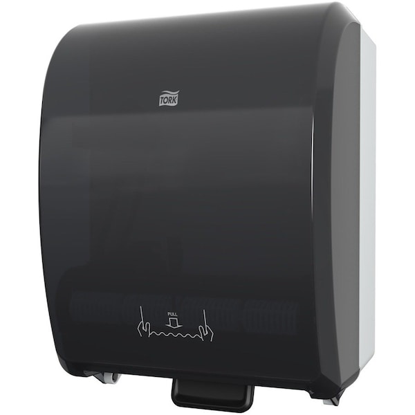 Tork Mechanical Hand Towel Roll Dispenser, H71 System, 12.32 x 9.32 x 15.95, Black 772728 - main