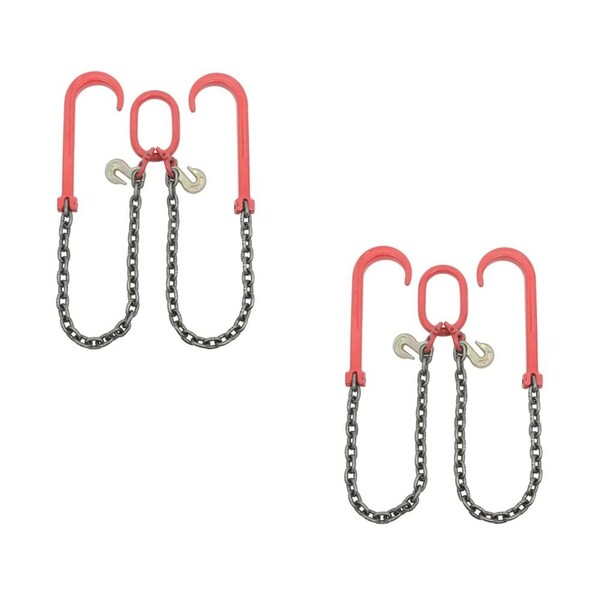 Mytee Products G80 Recovery V Chain 3/8in x 3ft Legs, 2PK CH383V-15J-PLGH-G80x2 - main