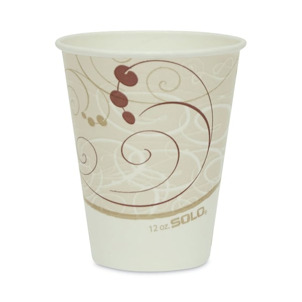 Solo Double Sided Poly (DSP) Paper Cold Cups, 12 oz, Symphony Design, 2000PK RP12SP-J8000 - main