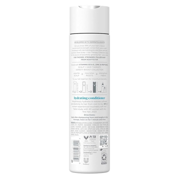 Dove Scalp Plus Hair Therapy Density Boost Hydrating Conditioner, 9.25 Ounce, 4PK 69784608 - main