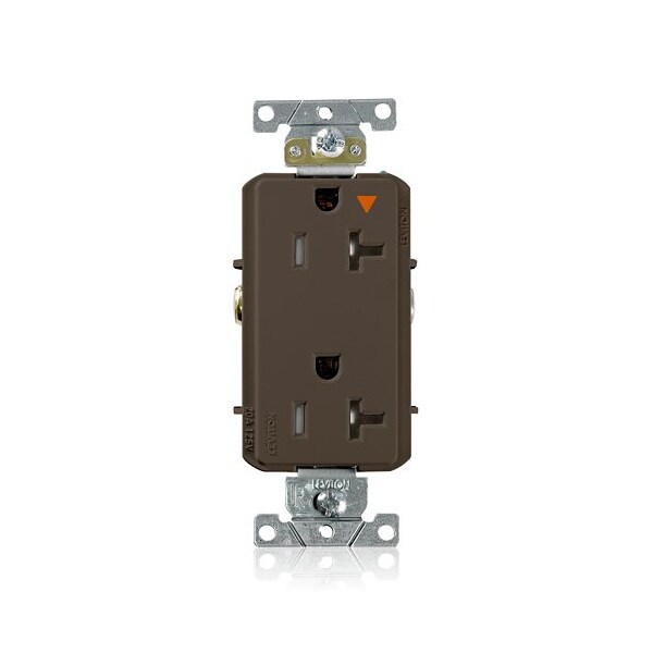 Leviton Dec Plus IG Dup 20A 125V TR Blue T1636-IGB - main