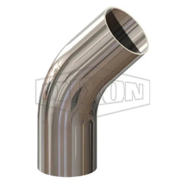 Dixon T2KS BioPharm Line High Purity Bradford Pipe Elbow, 4 in Nominal, Weld End Style, 316L Stainless Ste T2KS-400PM - main
