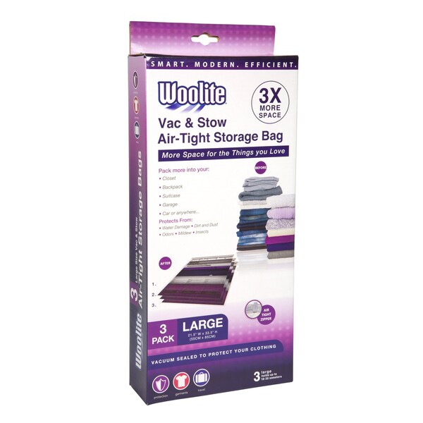 Laundry 360 3 Piece Air-Tight Large Vacuum Storage Bags W-85561 - main