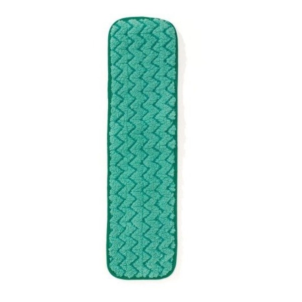 Rubbermaid Commercial 18 1/2 in W x 5 1/2 in D x 1/2 in H Dust Mop, Green, Microfiber FGQ41200GR00 - main
