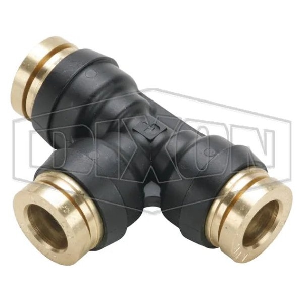 Dixon Legris by Push-In Union Tee, 1/2 in Nominal, Tube, 250 psi Pressure, Brass, Domestic 31046200DOT - main
