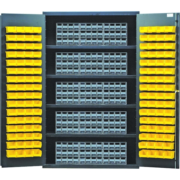 Quantum Storage Systems SPECIALTY CABINET W/15 QIC'S &180 YELLOW BINS QSC-QIC122YL - main