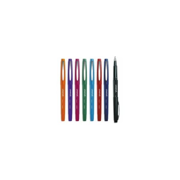 Universal Stick Porous Point Pen, Medium 0.7mm, Assorted Ink/Barrel, 8PK UNV50504 - main
