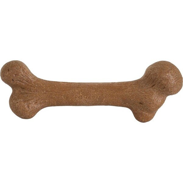 Barkbone Petmate Dog Toy, M, Peanut Butter, Chew Toy, Natural Instincts Infused Wood Dinosaur, Nylon 36036 - main