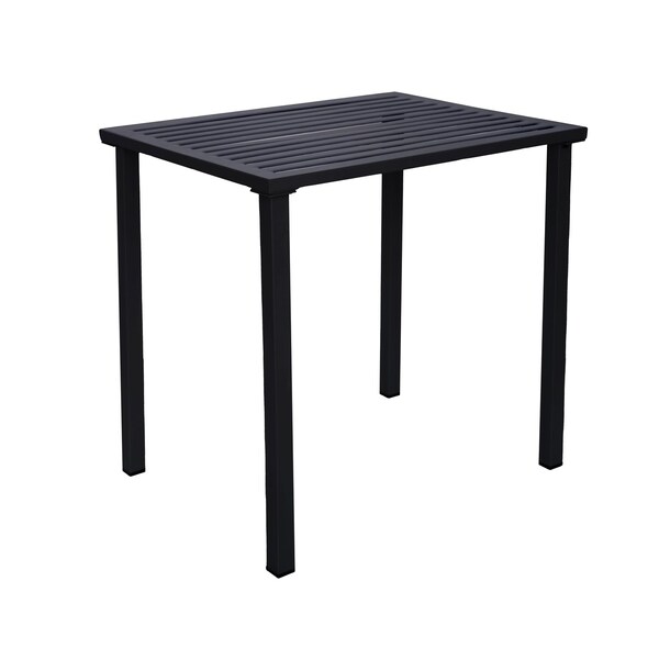 Bfm Seating Daytona 24x32 Dining Height Table - E-Coated - Powder Coated Steel - Black SUD2432BL - main
