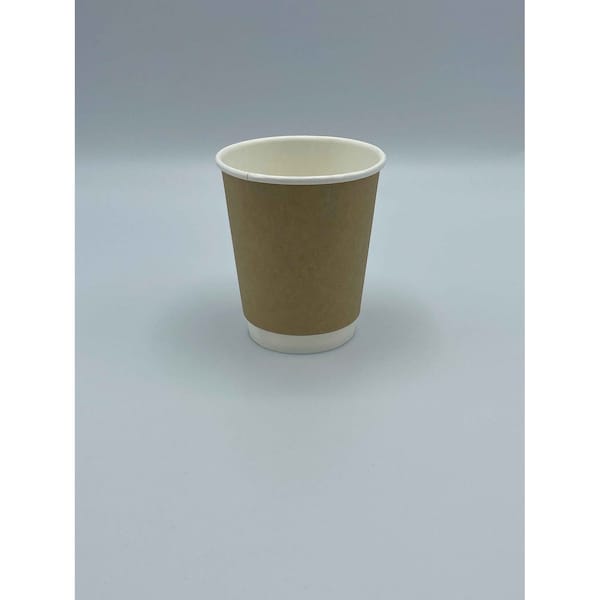 Empress Double Wall Paper Hot Cup 8 oz Kraft, 500PK EHCDW8-K - main