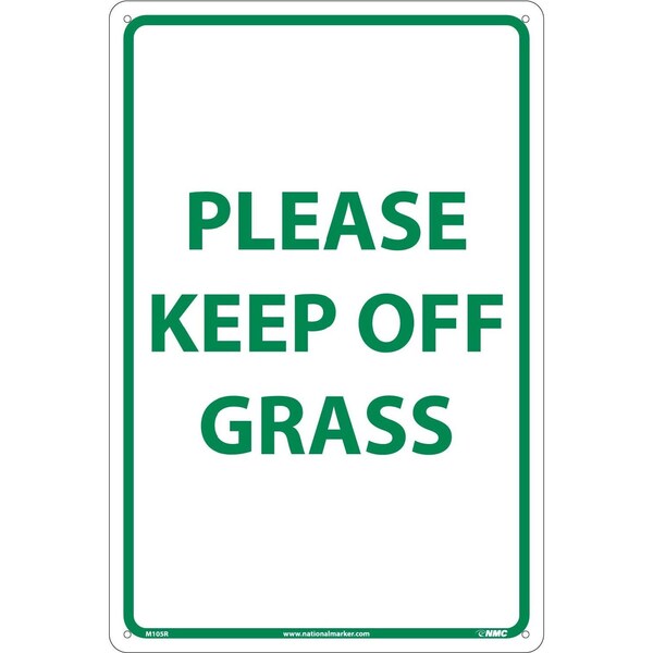 Nmc Please Keep Off Grass Sign, M105R M105R - main