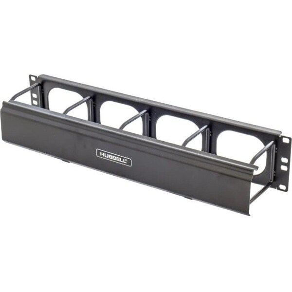Hubbell Premise Wiring Horizontal Ring Manager, 4.39 in. D HM24C - main