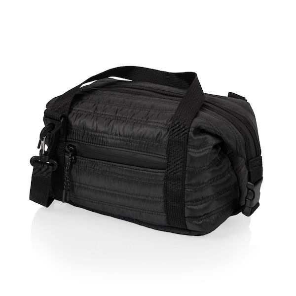 Picnic Time Family Of Brands Midday Quilted Washable Insulated Lunch Bag, Obsidian Black 513-01-179-000-0 - main