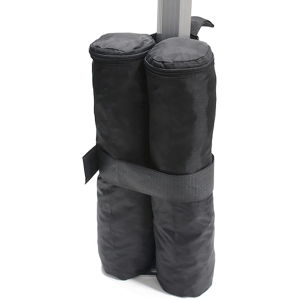 King Canopy Weight Bags for Instant Pop Up Canopy, Sand Bags, Leg Weight, 4 Pack, Black INAWB400 - main