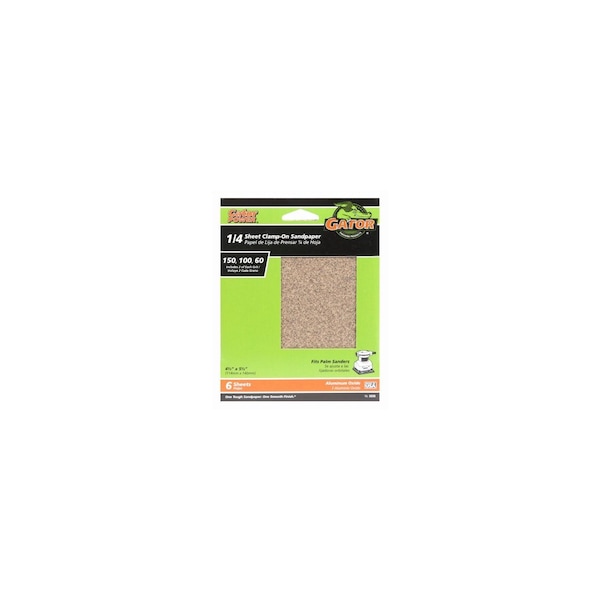 Ali Industries General-Purpose Sandpaper, Assorted-Grit, 4.5 x 5.5-In, 6PK 5036 - main
