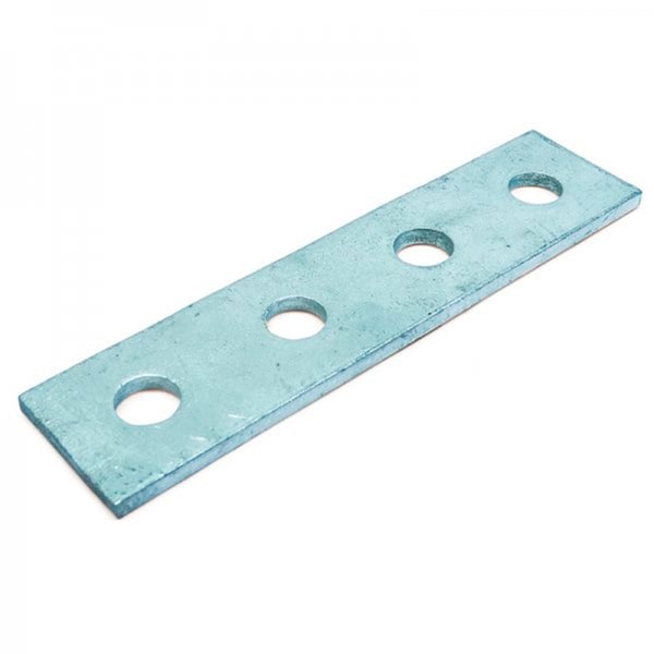 Newhouse Electric Straight 4 Hole Strut Channel Bracket, Silver (No Magnets) BRST4 - main